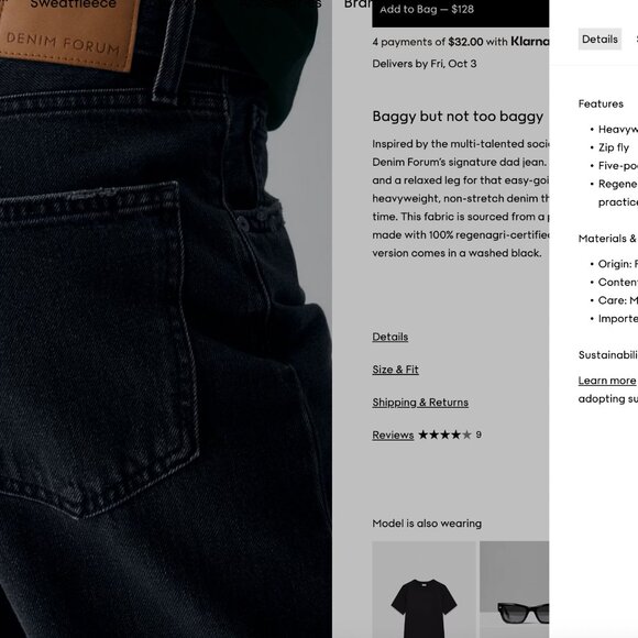 The '90s Marlo Hi-rise Baggy Jean - Picture 4 of 11